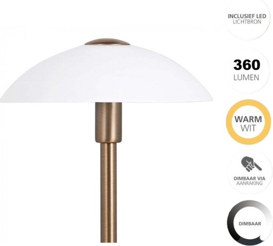 Besselink licht T126532 lampe de table G9 Bronze