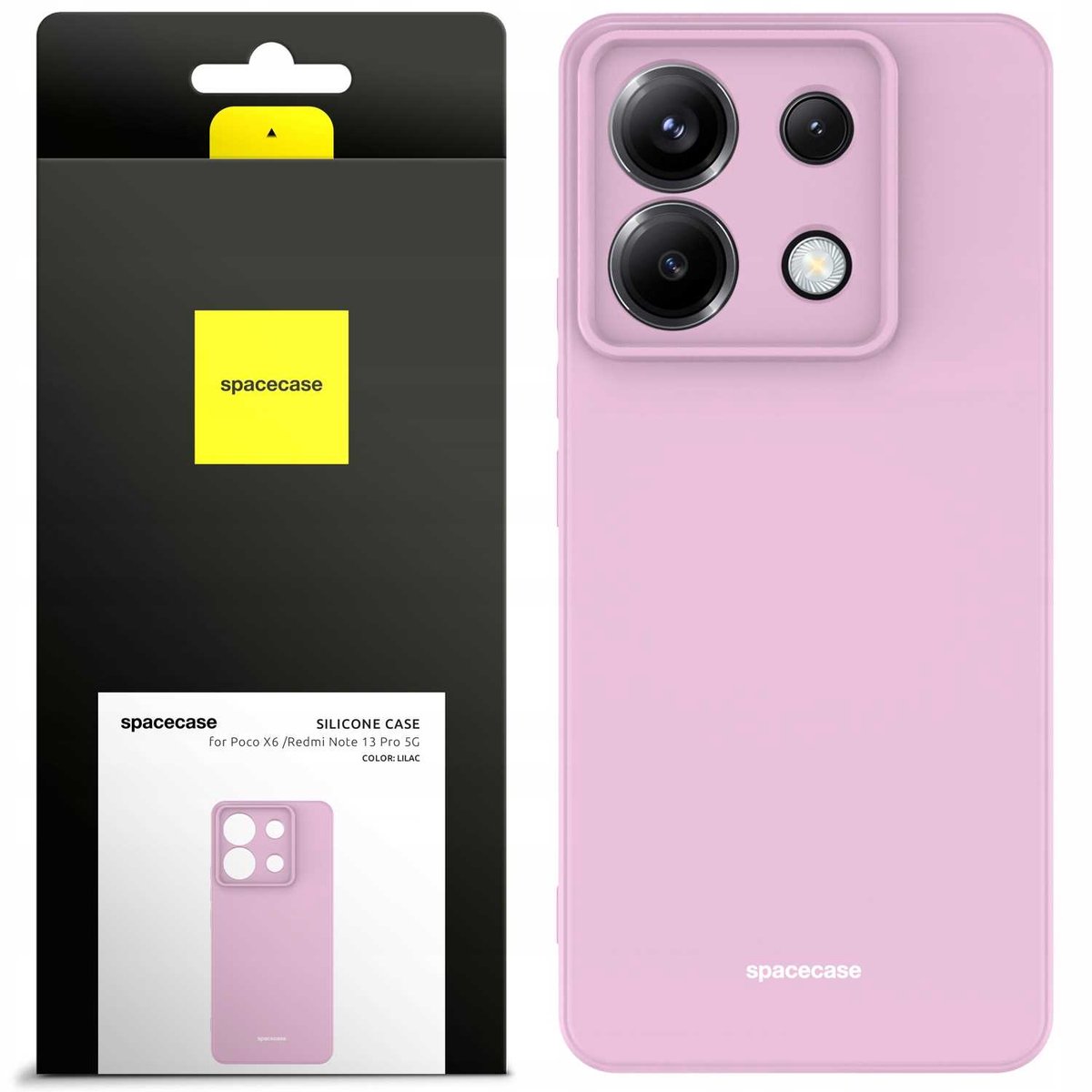 Spacecase Siliconen Hoesje Voor Poco X6 Rm Note 13 Pro 5G Lilac