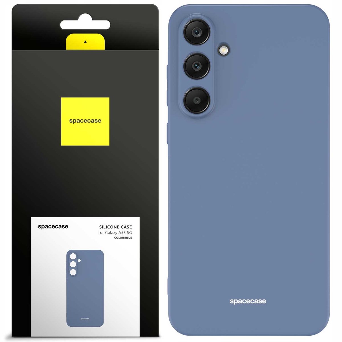 Spacecase Siliconen Hoesje Voor Samsung Galaxy A55 5G Blauw