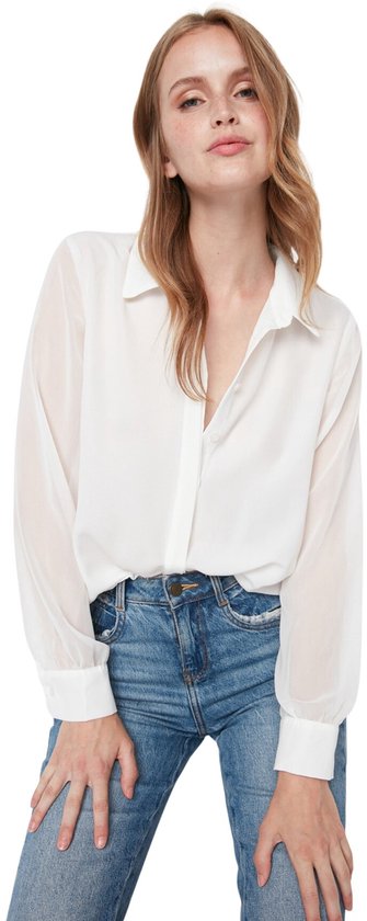 Trendyol Chemise Basis à manches standard pour femme
