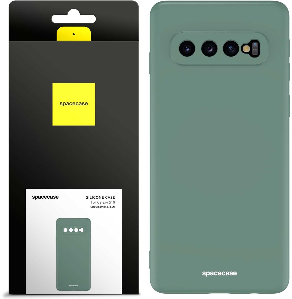 Spacecase Siliconen Case Cover Voor Samsung Galaxy S10 Groen