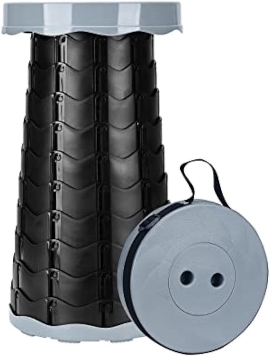 LOCYOP Draagbare Camping Kruk Telescopische Vissen Kruk Stevig voor Outdoor Indoor Wandelen BBQ met Draagtas & Kussen Max Belasting 420 lbs