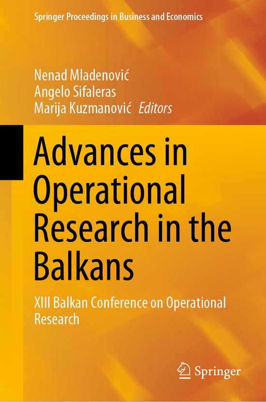 Advances in Operational Research in the Balkans - cover