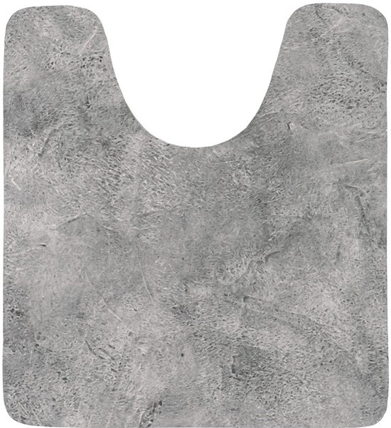 Tapis de toilette Tendance Calm Concrete - antidérapant - 45 x 50 cm - salle de bain
