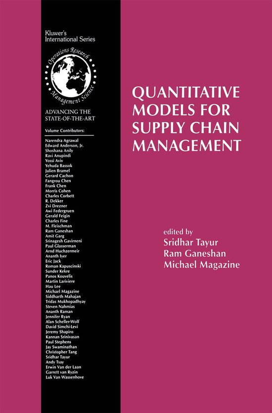 Quantitative Models For Supply Chain Management | 9780792383444 ...