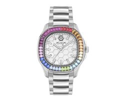 Philipp Plein The $Pectre PWTAA1124 Horloge - Staal - Zilverkleurig - Ø 38 mm