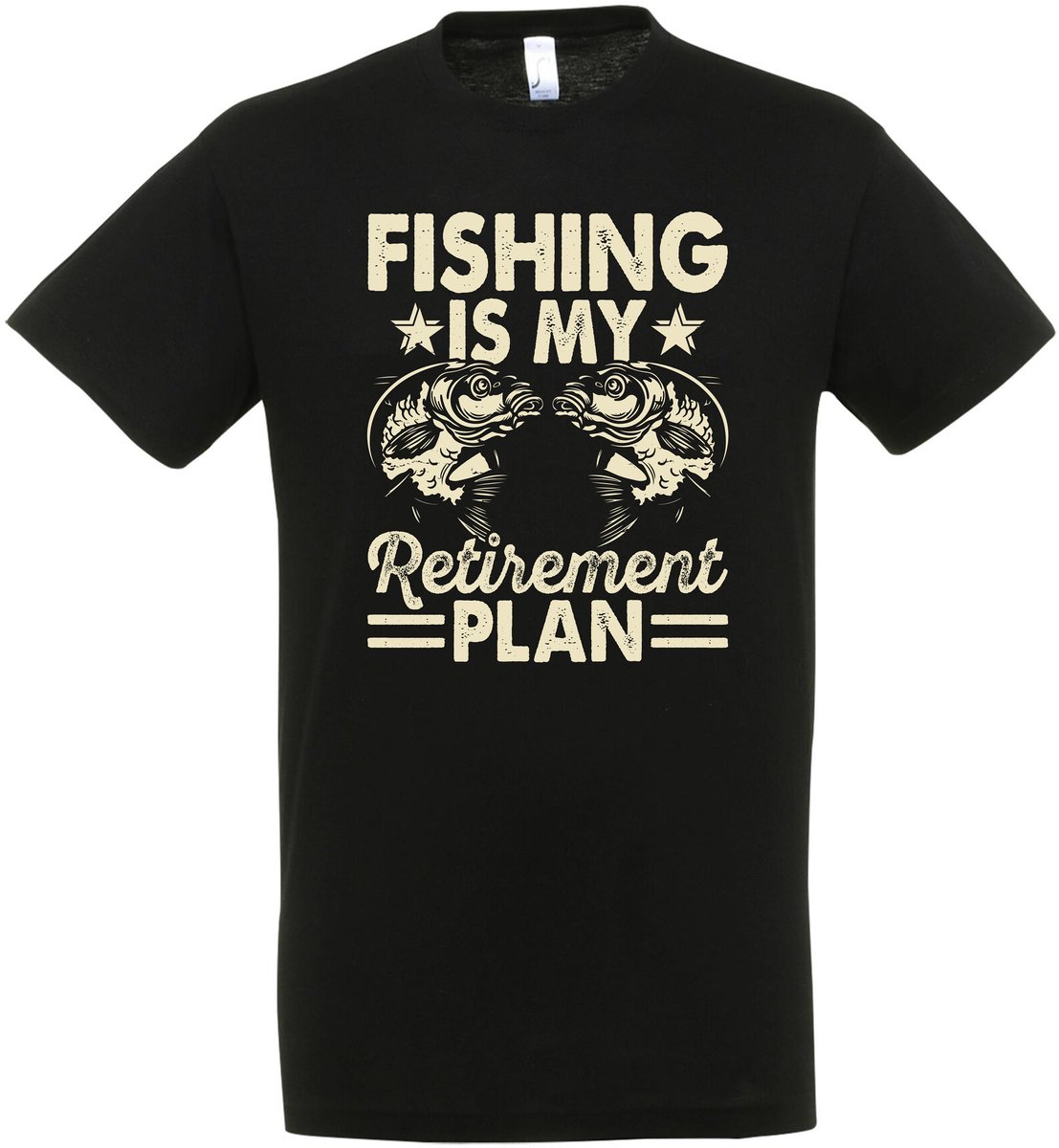 Fishing Is My Retirement Plan T-shirt - Vis Hobby Cadeau T-shirt - Vissen - Vis T-shirt - Grappig Cadeau - Dames - Heren - Unisex - Tshirt Hengelsport - visspullen - Zwart - Fishing - Hobby - Maat XL