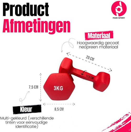 Haltère Main Vintage AMF Heavy Hands 3 Lb - Rouge - Poids Unique - Musculation