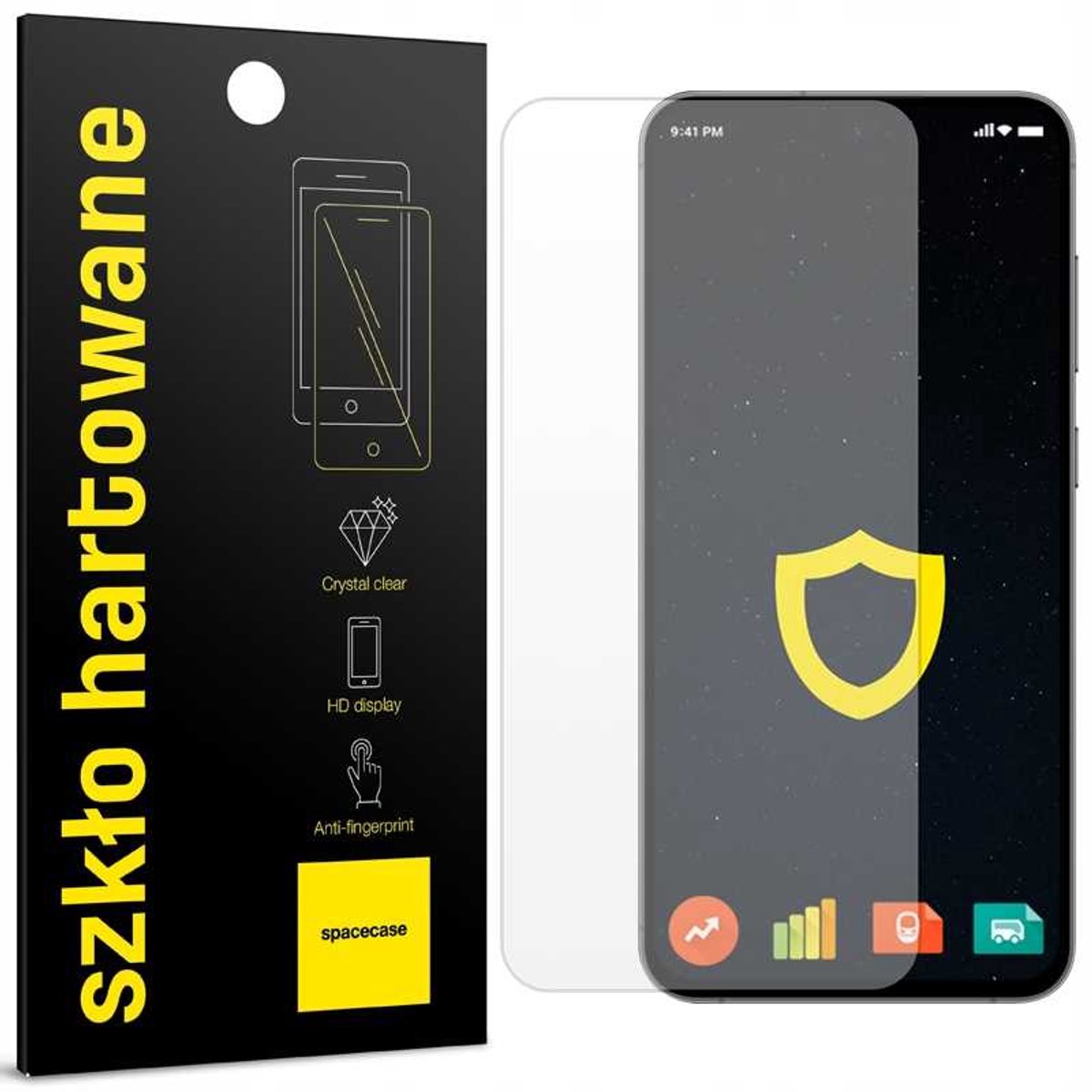 Spacecase Gehard Glas 2.5D Voor Samsung Galaxy S24 Fe Schermbescherming