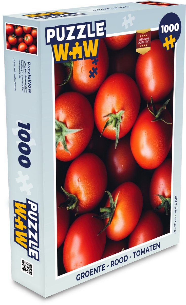 Puzzel Groente - Rood - Tomaten - Legpuzzel - Puzzel 1000 stukjes volwassenen