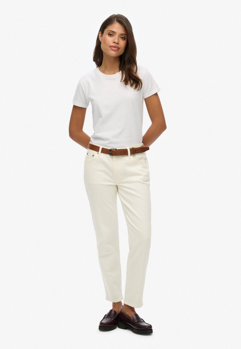 Superdry Slimfit jeans met middelhoge taille Dames Jeans Optic