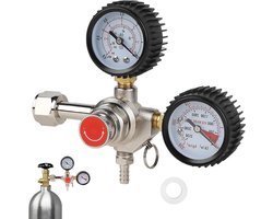 CO2-drukregelaar voor gasfles met dubbele manometer W21.8 voor biermachine - bierproductie