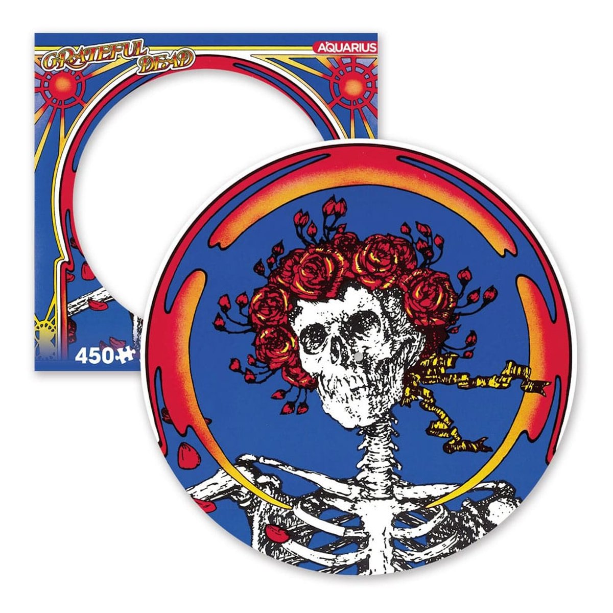 NMR Distribution Grateful Dead: Skull & Roses 450 Piece Picture Disc Jigsaw Puzzle Puzzles