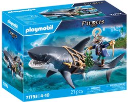 foto van PLAYMOBIL Pirates Reuzenhaai met piraat 71793