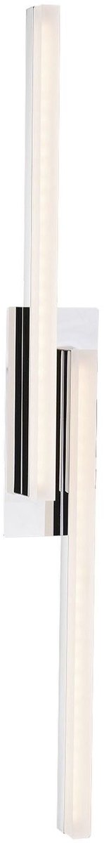 Licht-Erlebnisse - Cosmor - LED - Wandlamp - IP44 - 4000K - 700lm - van - Metaal acryl aluminium - in - chroom wit - Wandlamp Badkamer