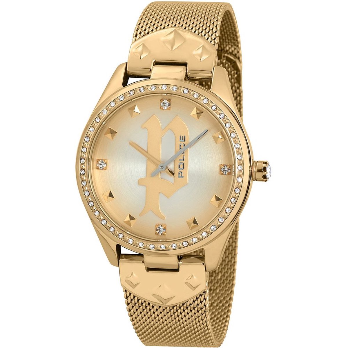 Police Gouden RVS Horloge Met Analoge Wijzerplaat 36MM