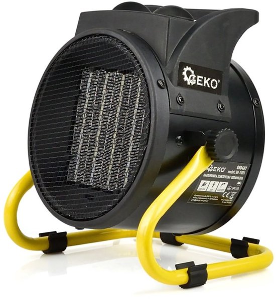 GEKO Elektrische keramische verwarming - 2kW - Compact - Veilig - Voor ruimtes tot 30m²