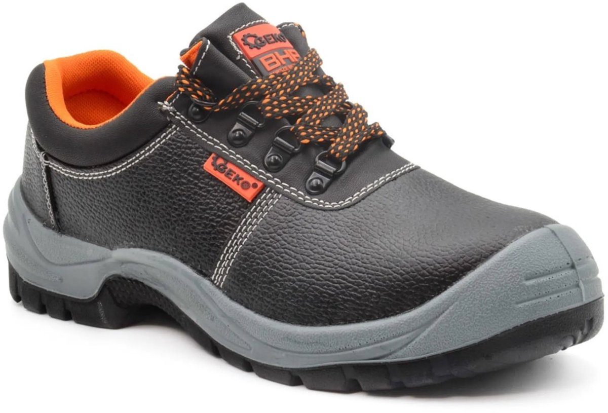 GEKO Veiligheidsschoenen - S1P - Staalneus - Antislip - Maat 42 - Zwart