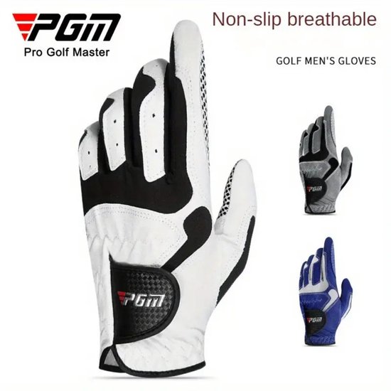 Nivard Golfhandschoenen - Golf Accessoires - Handschoen AntiSlip - Heren - Links - Blauw - Maat L van Merkloos — afbeelding 2