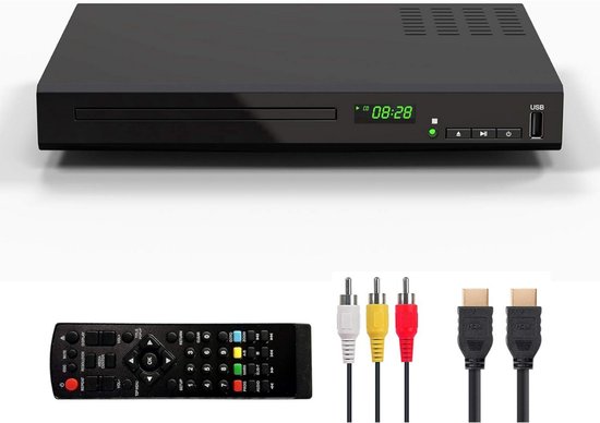 Foto: Denver dvd speler met hdmi ondersteund full hd cd speler dolby digital decoder coax scart usb dvh7787
