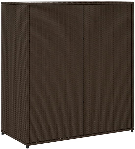 Abri de jardin vidaXL - Abri de jardin - Abri de Jardin - Jardin de jardin - Abri de jardin - Abri de jardin 105 x 55 x 113 cm Résine tressée marron