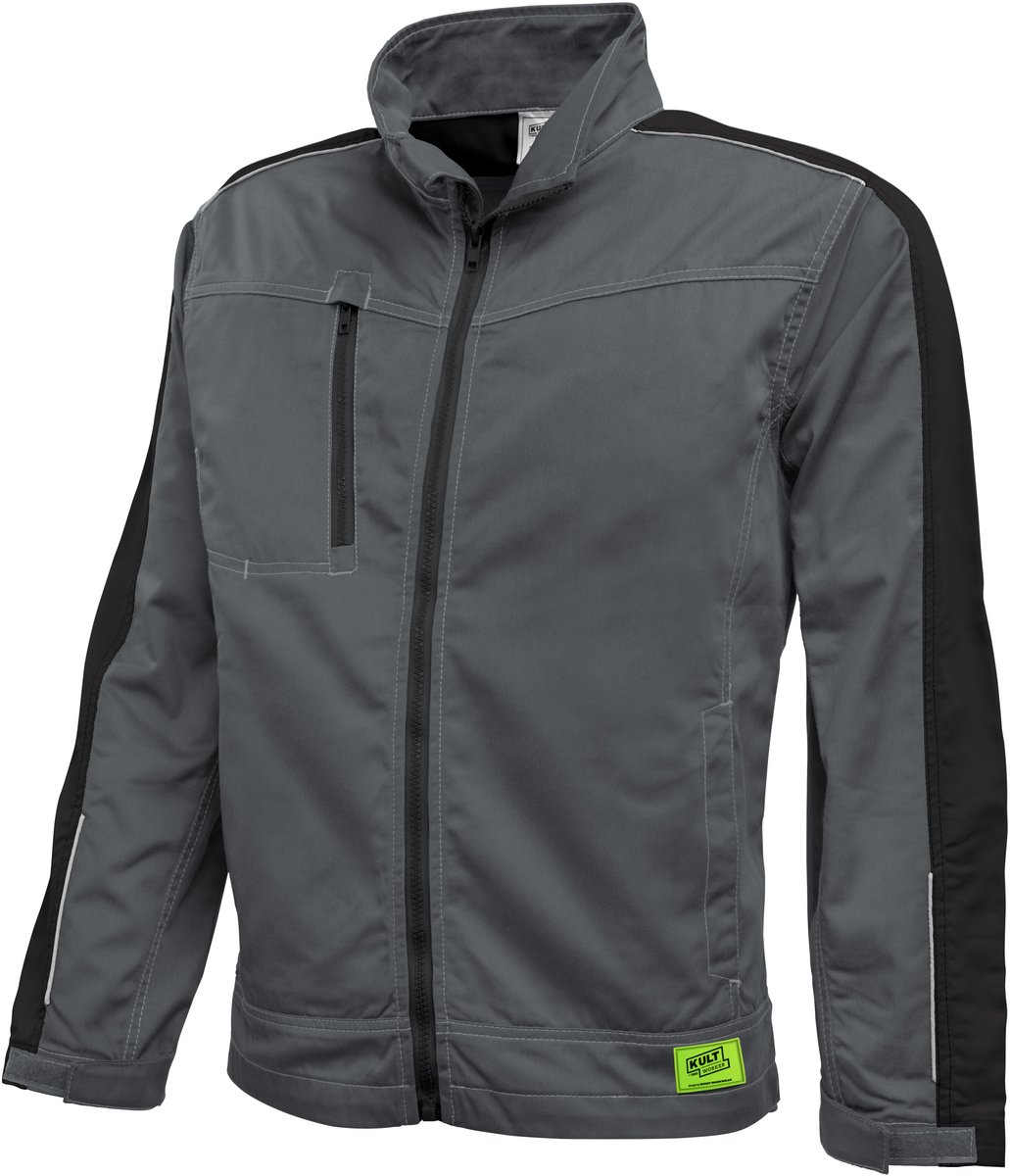 TMG KULT WORKER WORK LIGHT GREY Werkjas HEREN Veiligheidsjas Lichtgrijs - Cordura Versterkt - Duurzaam - Ademend