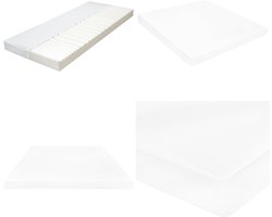 vidaXL Matras 7 Zone 10 cm PU-schuim H2 H3 140x200 cm - Matras - Matrassen - Bedmatras - Bedmatrasen