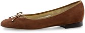 Ballerines Werner Kern Fee pour femme - Daim marron - Chaussures à enfiler femme - Doublure cuir - Chaussures femme Chique - Ballet - Ballerines Werner Kern - Marron - 38