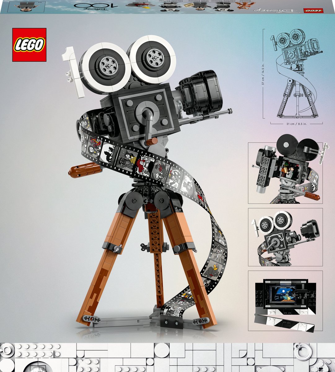 LEGO Disney Walt Disney eerbetoon – camera 100ste Verjaardag Set voor Volwassenen - 43230 — afbeelding 14
