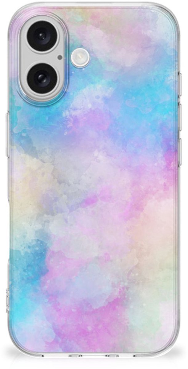 Hoesje maken iPhone 16 Watercolor Light