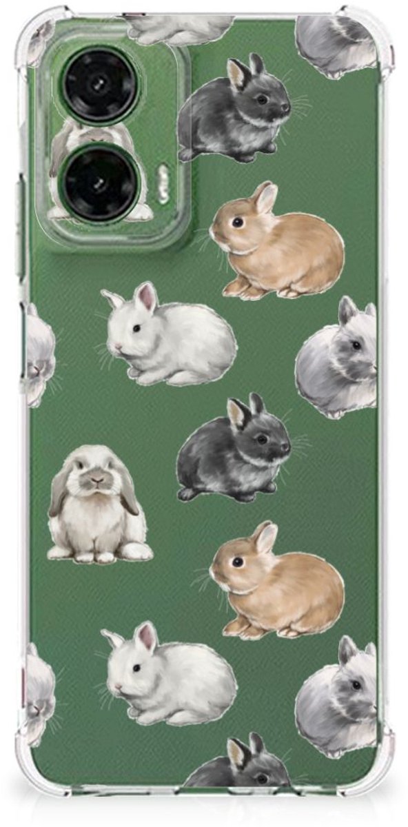 Case Anti-shock voor Motorola Moto G35 Konijntjes