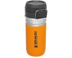 Stanley Quick Flip Roestvrijstalen Waterfles 0.47L - Houdt 7 Uur Koud - Lekvrije Drinkfles - Thermosfles - BPA-Vrij - Geschikt Voor Auto Bekerhouder - Vaatwasmachinebestendig - Saffron