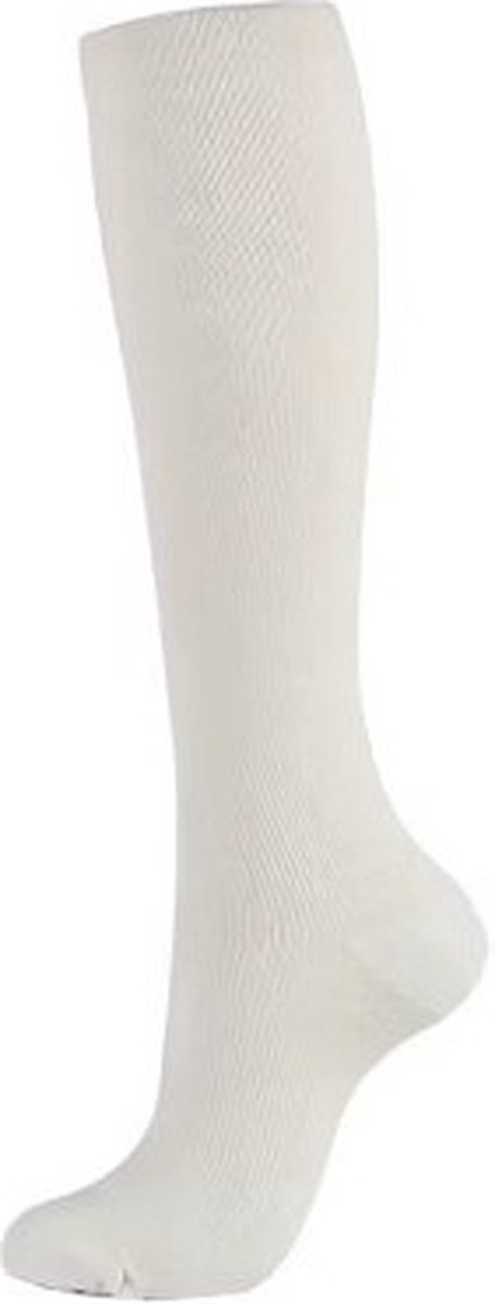 Jumada's Geweven Compressiekousen - Steunkousen - Reissokken - Elastisch - Unisex - Maat S/M - Wit