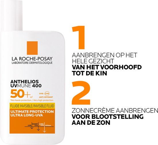 La Roche-Posay Anthelios UVMune400 - Crème solaire - Visage - SPF50+ - 50 ml