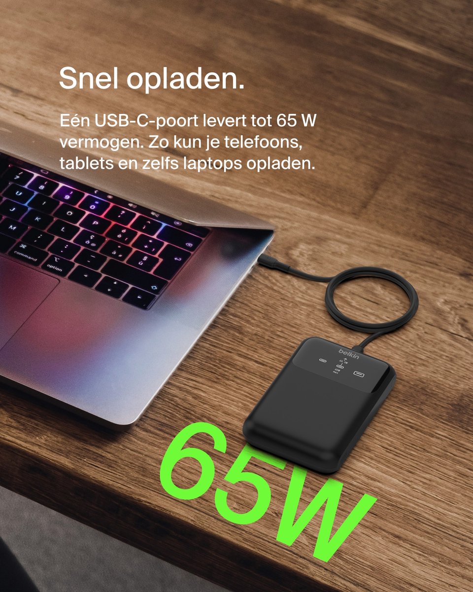 Belkin BoostCharge Pro 20k 65w Laptop Powerbank Digital - afbeelding 2