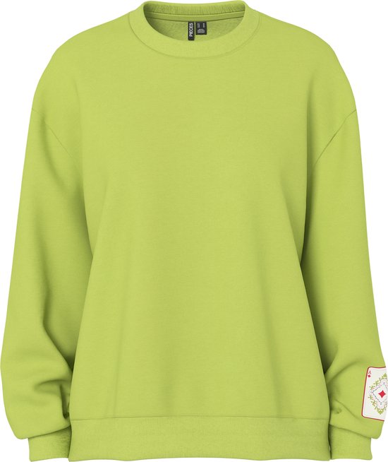 Pieces Trui Pcmuggi Ls Sweat 17163383 Dark Citron/envelope Dames Maat - S