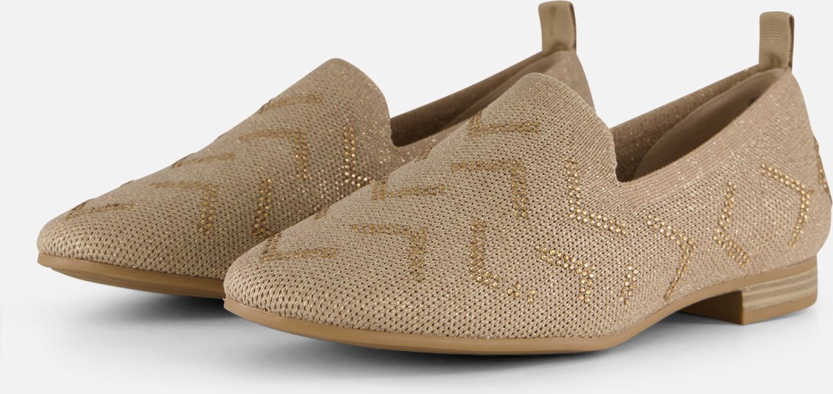 Marco Tozzi Instappers taupe Textiel - Dames - Maat 40