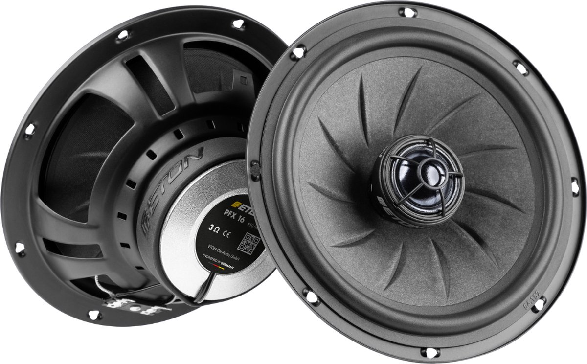 ETON PFX16 - Autospeaker - 16,5cm - 2 weg set - 165mm luidsprekers - 70 Watt RMS - 89dB - 3 Ohm