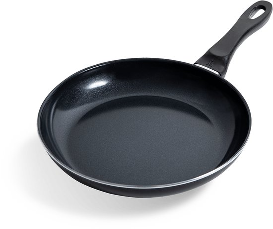 BK Intelligence Hapjespan met deksel - 28 cm - Geschikt voor alle warmtebronnen - Inductie - PFAS-vrij - Vaatwasmachinebestendig - BCC.nl