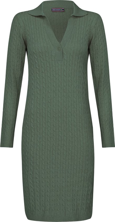 Robe tricotée Felix Hardy 100% Katoen pour femme Vert - L