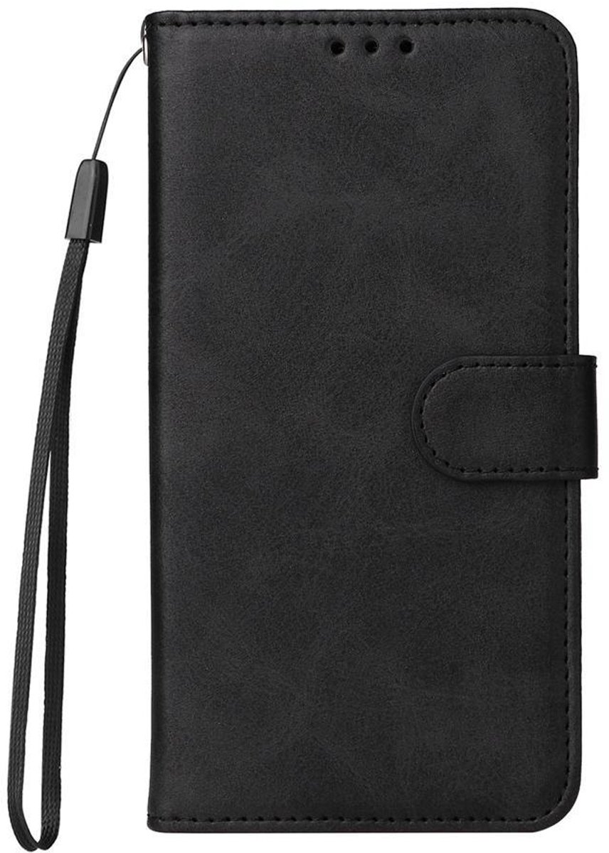 Mobigear Telefoonhoesje geschikt voor Samsung Galaxy A56 Hoesje | Mobigear Wallet Bookcase Portemonnee | Pasjeshouder voor 3 Pasjes | Telefoonhoesje voor Pinpas / OV Kaart / Rijbewijs - Zwart