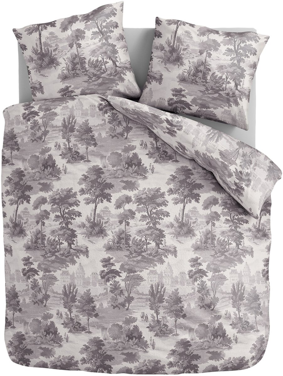 Zydante Dekbedovertrek Set 200x220 cm - Dekbedhoes met 2 Kussenslopen - Vintage Grey