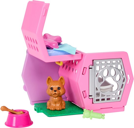 Barbie Chelsea-pop Met Hondje En Draagtas Roze — afbeelding 4