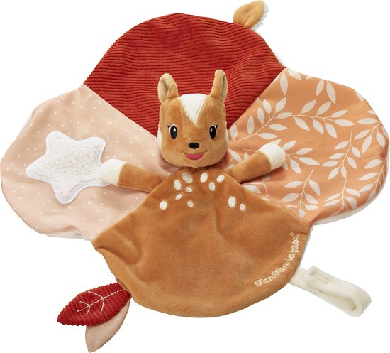 Sophie de giraf knuffeldoekje Fanfan het hertje - Babyknuffel - Baby knuffeldoekje - Kraamcadeau - Babyshower cadeau - Op beige kaart - Vanaf 3 maanden - 15 x 15 cm van Sophie de Giraf. — afbeelding 2