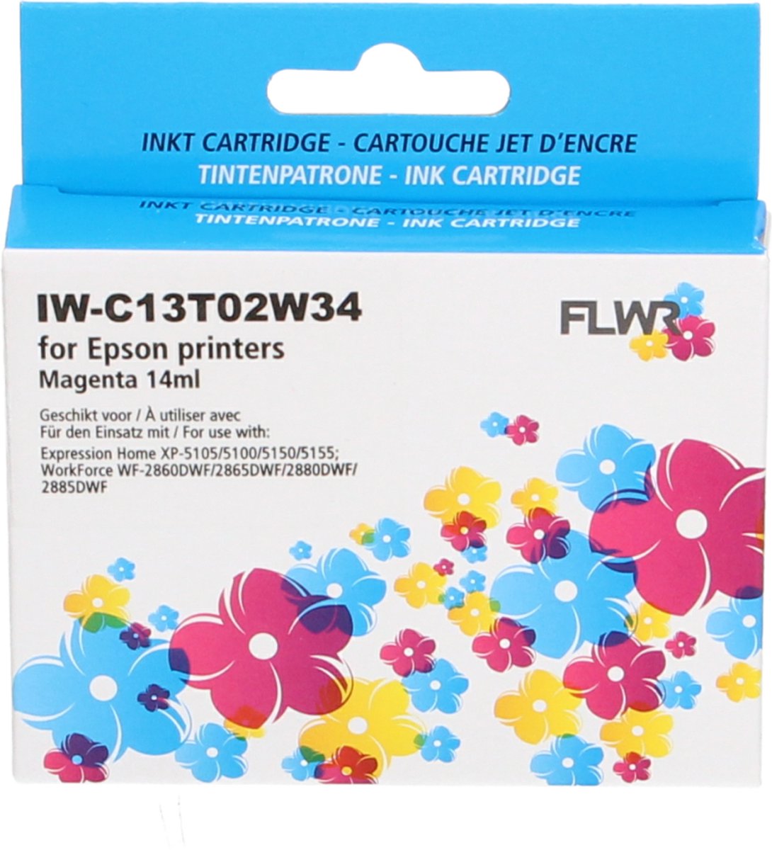 FLWR - Inktcartridge / 502XL / Magenta - Geschikt voor Epson