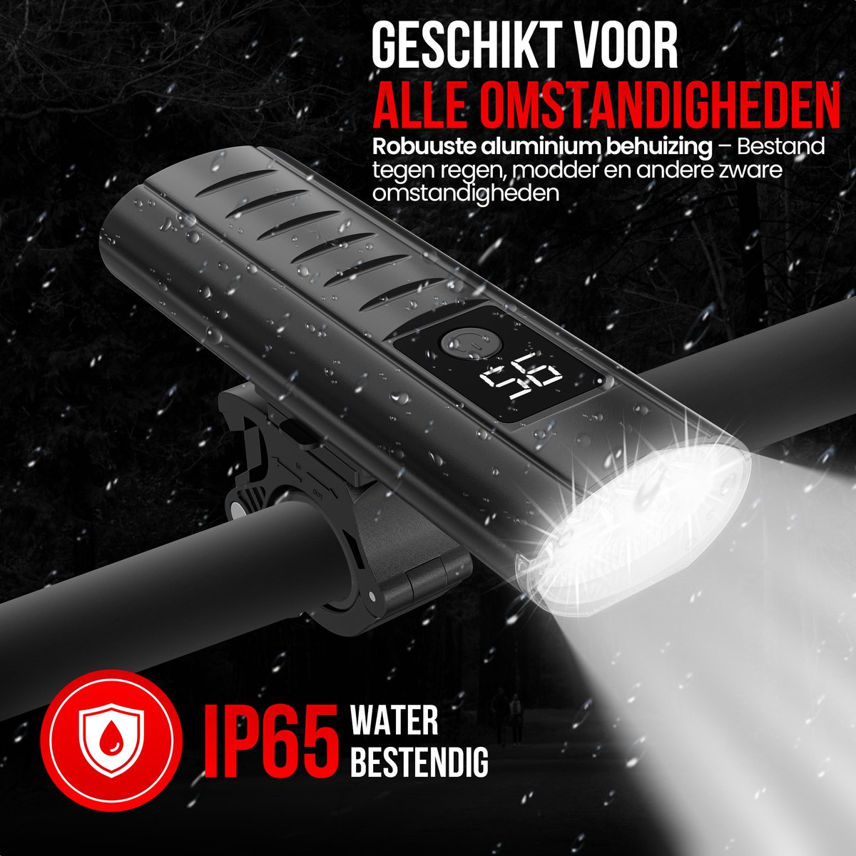 Strex Fietsverlichting Set LED 1600 lumen - Fietslamp Voorlicht & Achterlicht - Fietslampje - Fietsverlichting USB Oplaadbaar thumbnail 7