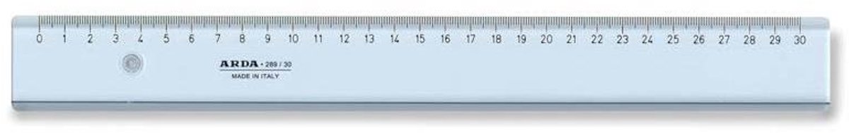 ARDA 28940SS lineaal Bureauliniaal 400 mm Blauw 1 stuk(s)