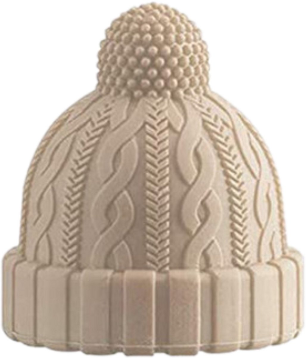 Wijnstopper vorm Beanie - Champagnestop - Wijnstop - Vacuvin - Afwasbaar - Beige