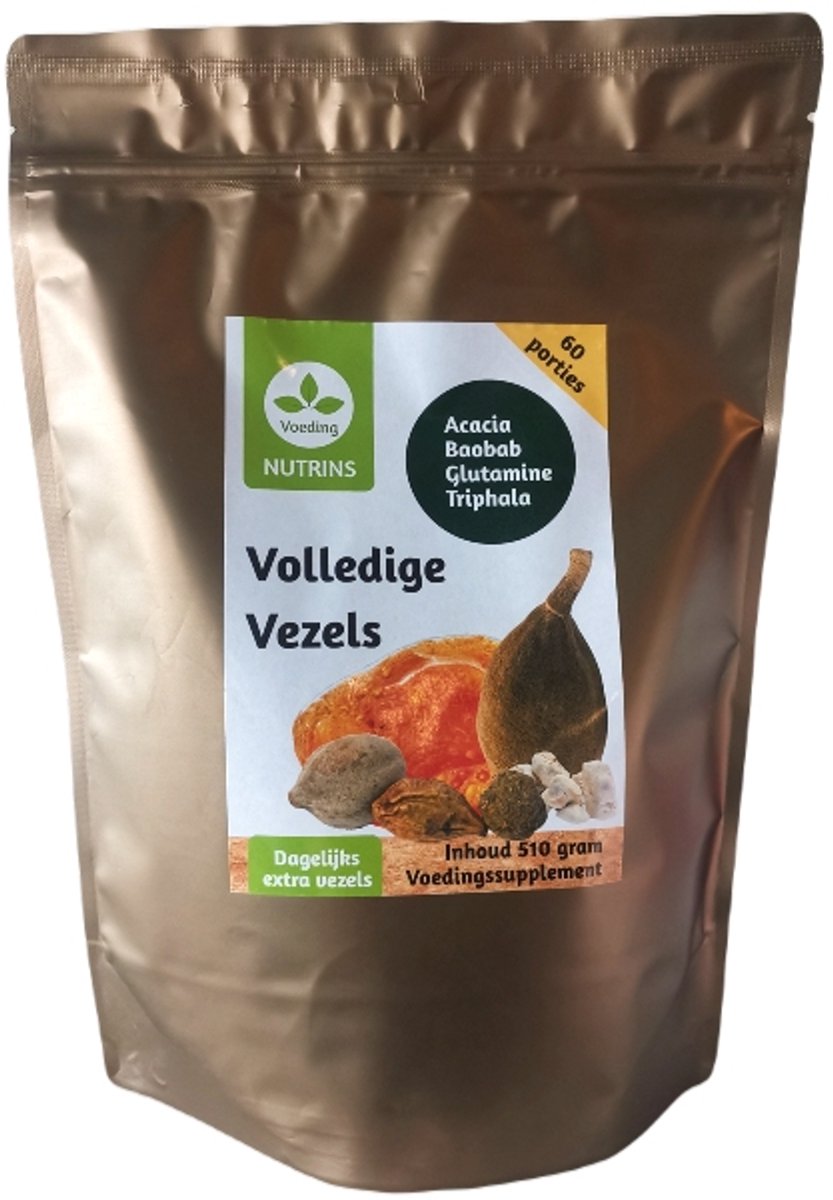 Volledige vezels Nutrins 60 x 8,5 gram - voedingsvezels - 510 gram - 60 porties
