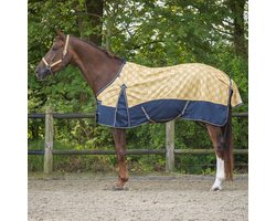 Regendeken luxe 0 gram Met fleece voering Sandy Beach paardendeken